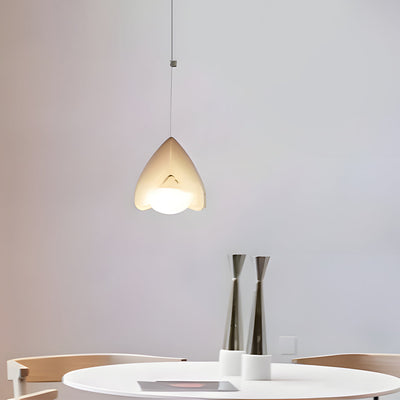 NovaLume Linear Pendant Light in White Matte Metal - OpalDwell
