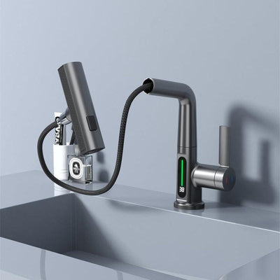 Vellaro Single Hole Brass Faucet for Hot and Cold Water | OpalDwell OpalDwell