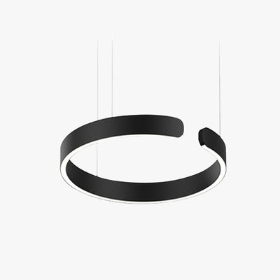 LyraHalo Round LED Pendant Light With Metal Construction For Living And Dining OpalDwell
