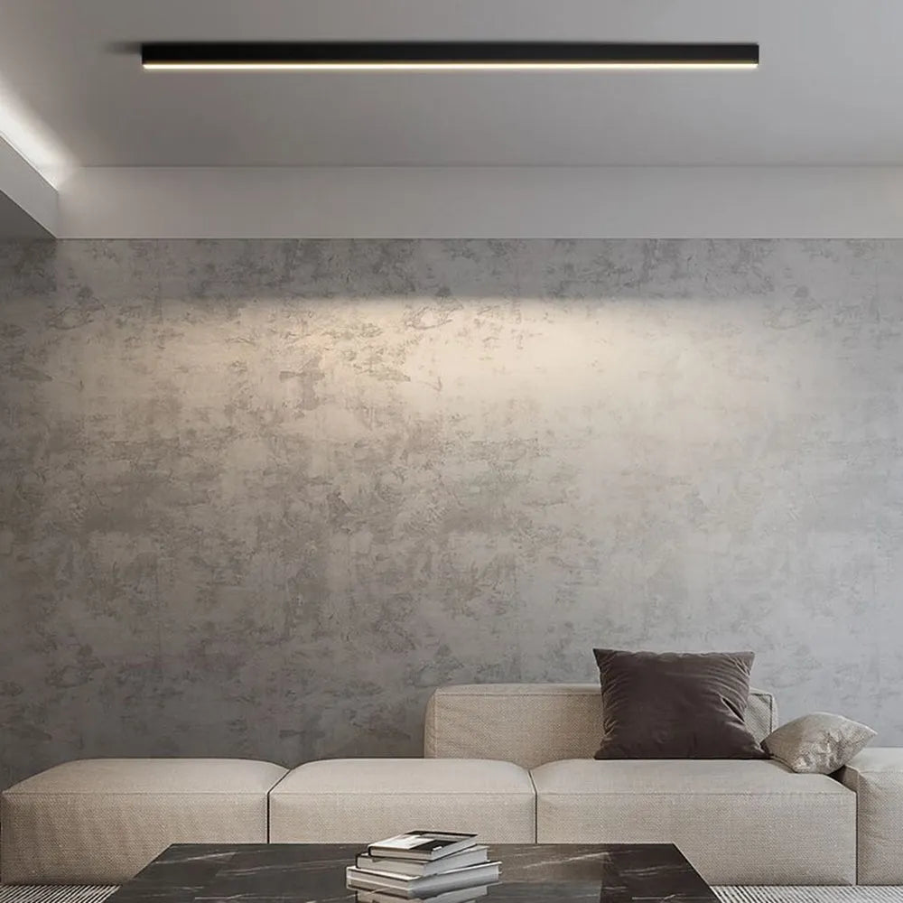 Noirline Black Linear Ceiling and Wall Light Modern - OpalDwell