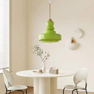 Gourd Glass Pendant Light in Bauhaus Style | OpalDwell - OpalDwell