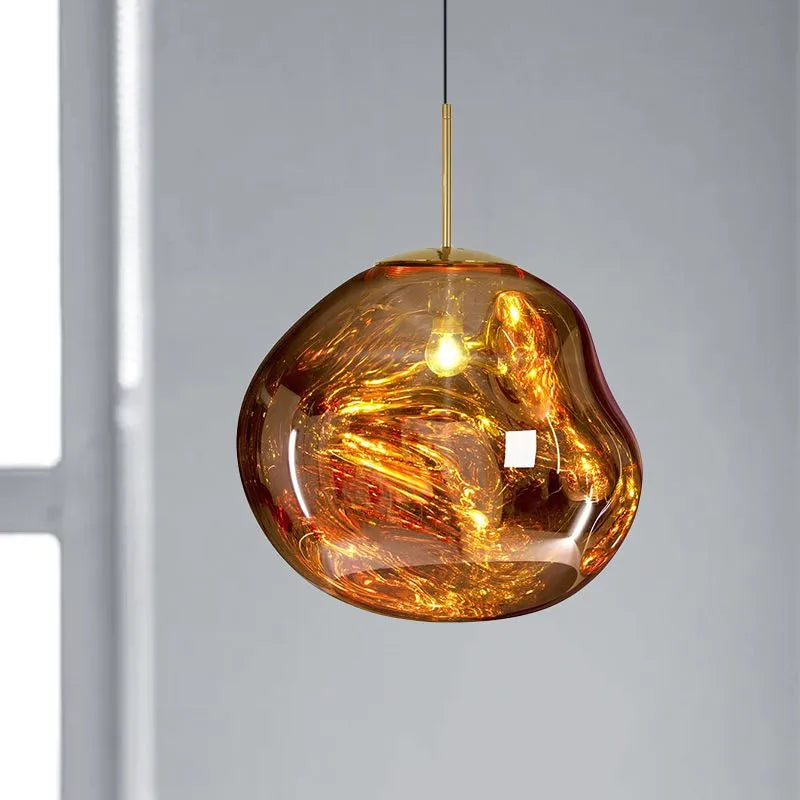 AstraLuma Lava Pendant Lights Four Color Glass Finish - OpalDwell