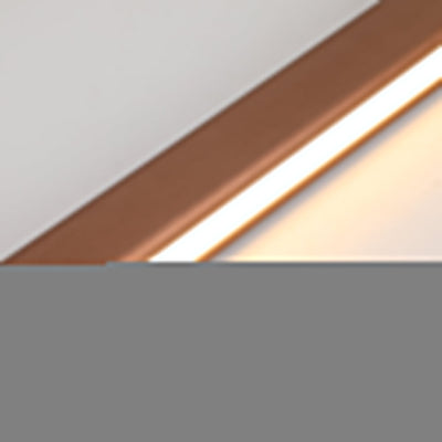 Nexis Linear Metal LED Pendant Light in Black and Brown OpalDwell