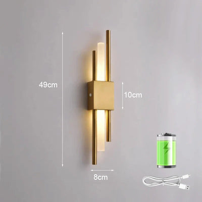 AstraBeam Rechargeable Wireless LED Wall Sconce - OpalDwell