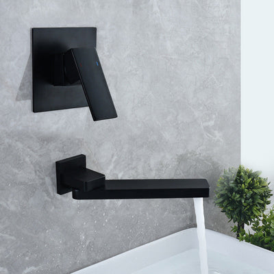Aureli | Wall-Mounted Single-Handle Bathroom Sink Faucet | OpalDwell OpalDwell