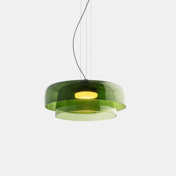 FjordLumen Glass Pendant Light Norwegian Craft Lighting - OpalDwell