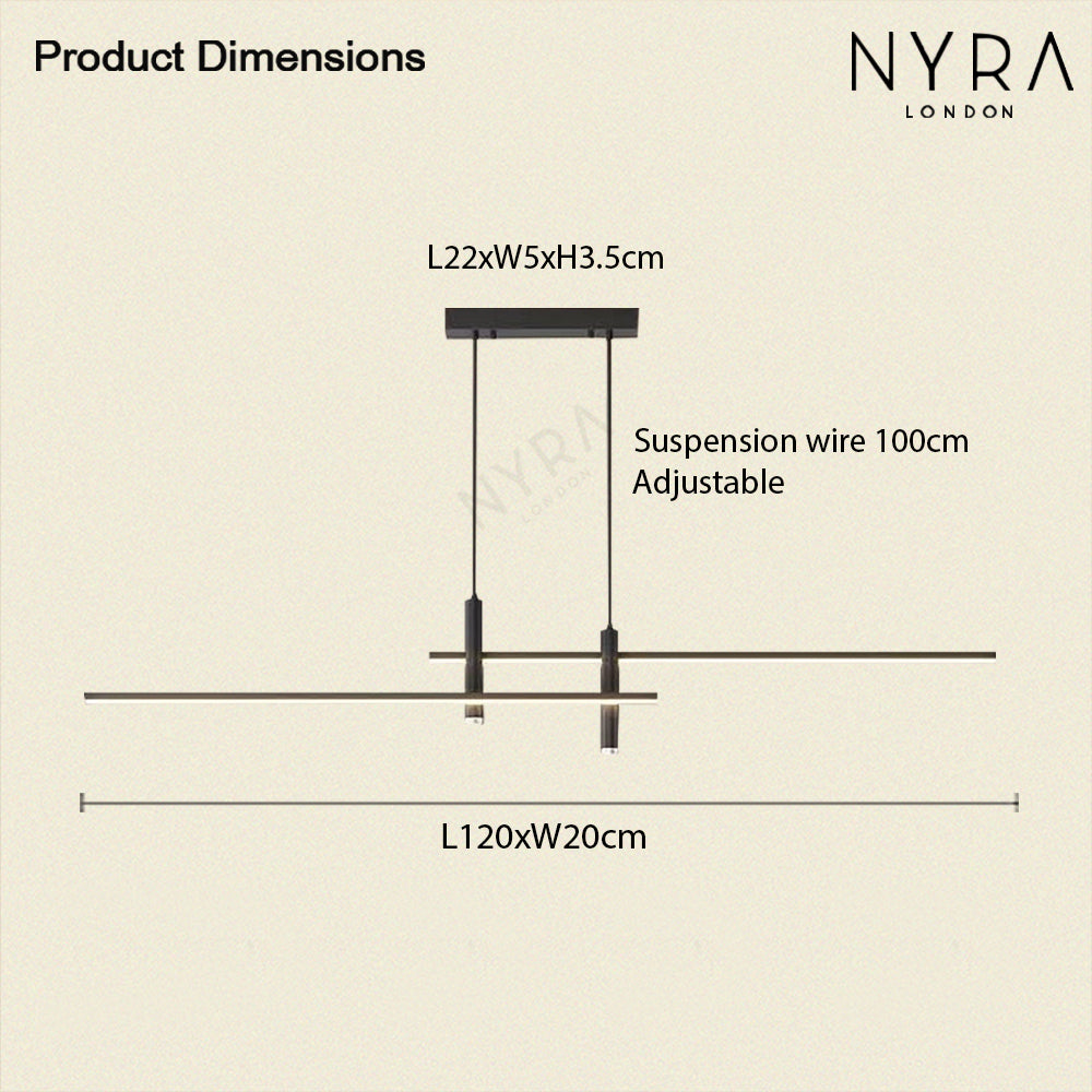 Vellaro | Two Light Chandelier - OpalDwell