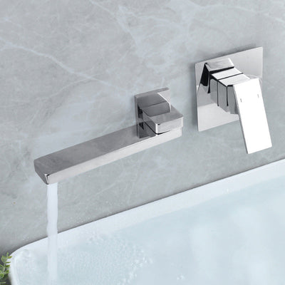 Aureli | Wall-Mounted Single-Handle Bathroom Sink Faucet | OpalDwell OpalDwell