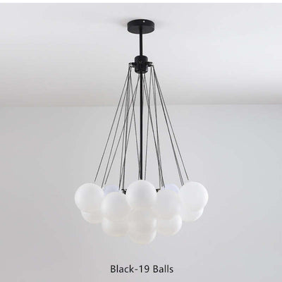 Lumisora Glass and Metal Pendant Light for Living Room - OpalDwell