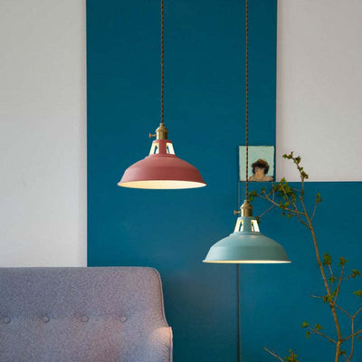 Lyrae Morandi-Style Colorful Metal Pendant Light Glow - OpalDwell