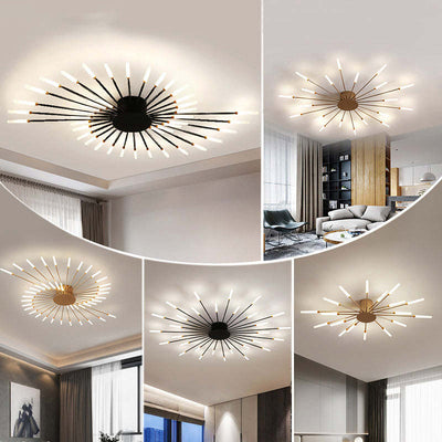 Asterra Modern Ceiling Lamp for Living Room and Bedroom OpalDwell