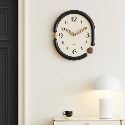 NovaTwist Wall Clock Avant Garde Timepiece for Modern Interiors OpalDwell