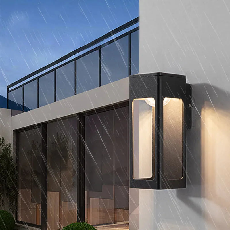 Aureto Geometric Outdoor Wall Light Modern Waterproof IP65 - OpalDwell