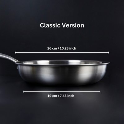 NovaTi Pure Titanium Interior Nonstick Frying Pan No Coatings Safe Cooking OpalDwell