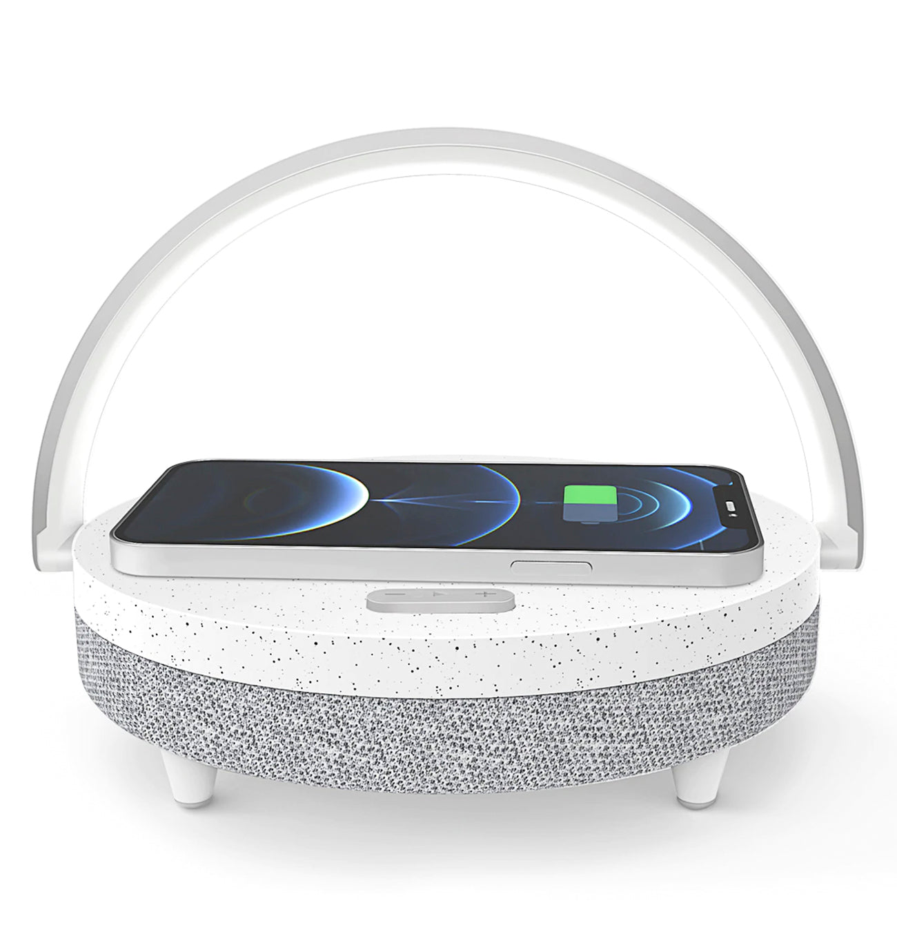 LumaNova 4 In 1 Bedside Lamp With Wireless Charging And Bluetooth Speaker - OpalDwell