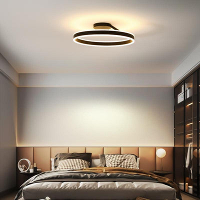 LumaAura Gold LED Ceiling Light for Living Rooms and More OpalDwell