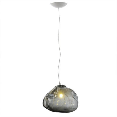 NovaCascade Glass Chandelier With Aluminum Frame And Integrated LED - OpalDwell