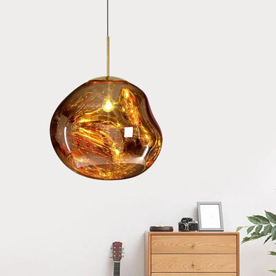AstraLuma Lava Pendant Lights Four Color Glass Finish - OpalDwell