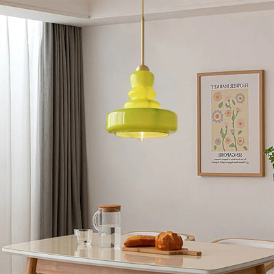 Gourd Glass Pendant Light in Bauhaus Style | OpalDwell - OpalDwell