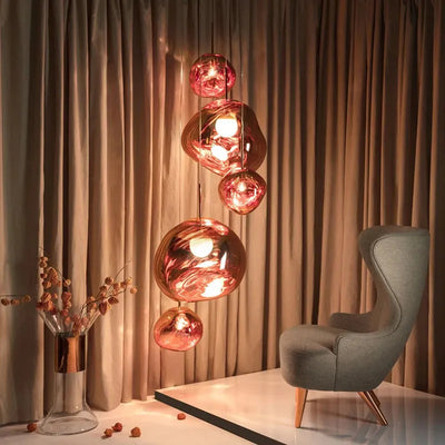 AstraLuma Lava Pendant Lights Four Color Glass Finish - OpalDwell