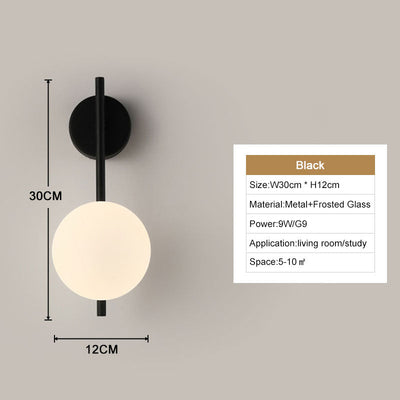 LumaNova Modern LED Wall Lights for Home Decor and Ambience OpalDwell