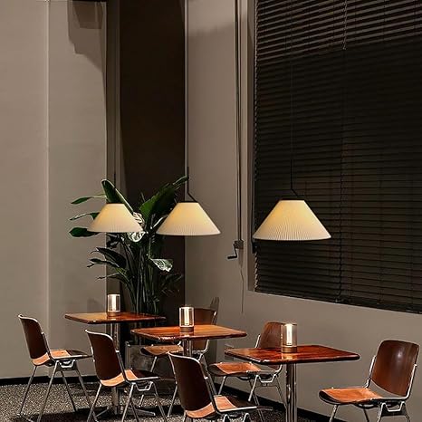 Caelara Soft Pleated Ceiling Pendant Light In Cream - OpalDwell