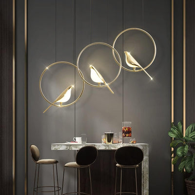 LumaBird Circle LED Pendant Light for Modern Ceilings - OpalDwell
