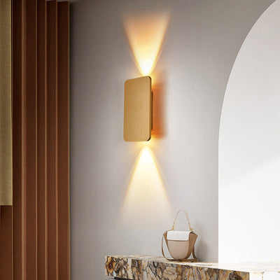 LumaRect Indoor Wall Lamp | Rectangular LED Fixture - OpalDwell