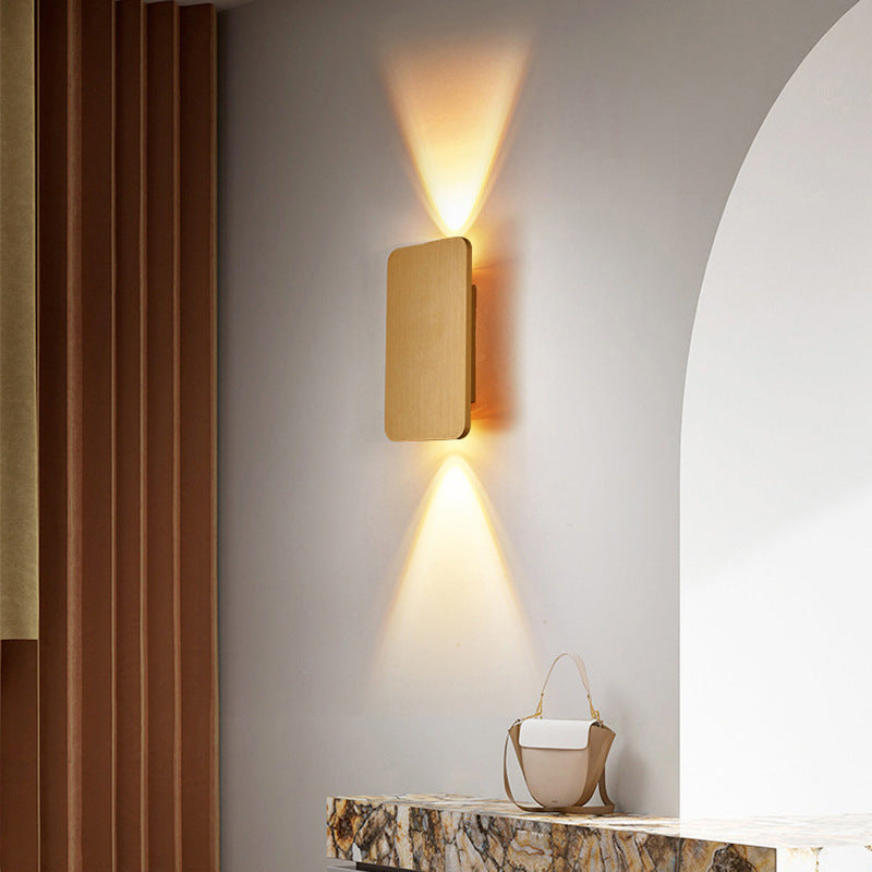 LumaRect Indoor Wall Lamp | Rectangular LED Fixture - OpalDwell
