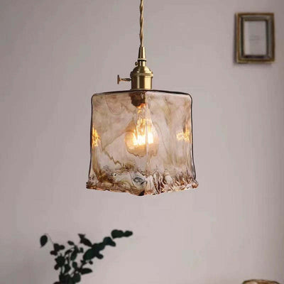 Aurelia Retro LED Pendant Light in Gold Metal Fixture - OpalDwell