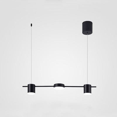 Lyria Drum Pendant Light, Black Gold Finish, 3-5 Lights OpalDwell