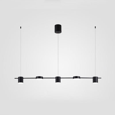 Lyria Drum Pendant Light, Black Gold Finish, 3-5 Lights OpalDwell