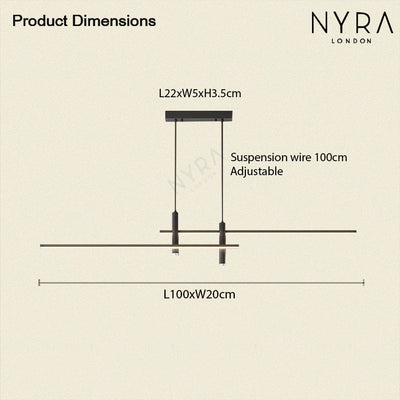 Vellaro | Two Light Chandelier - OpalDwell