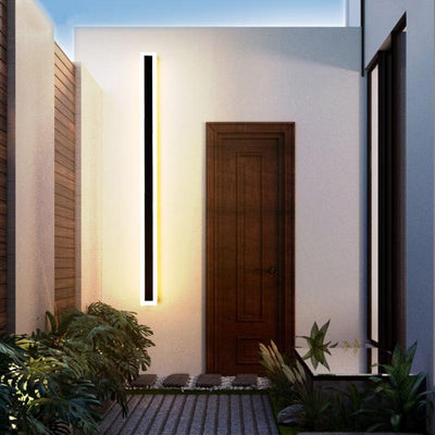 Frostline Linear Outdoor Wall Lamp with Acrylic Pane - OpalDwell