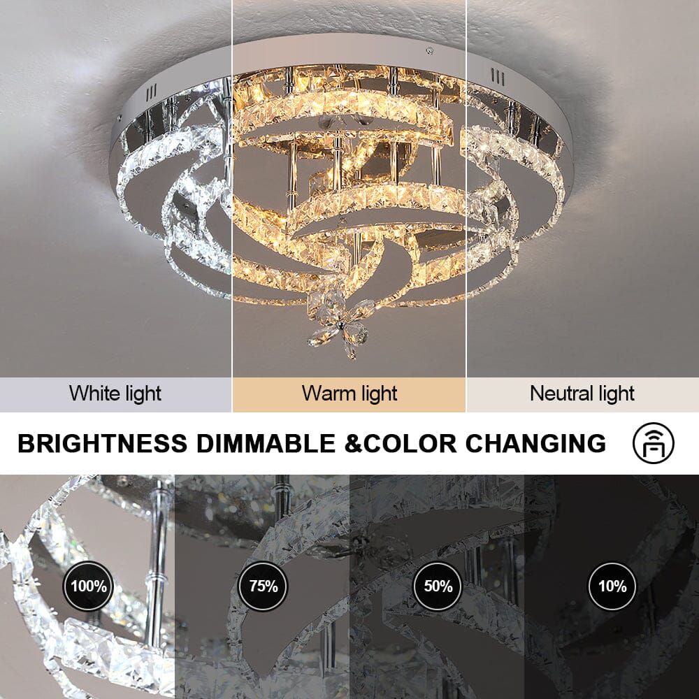 Roselle | Crystal Ceiling Chandelier OpalDwell