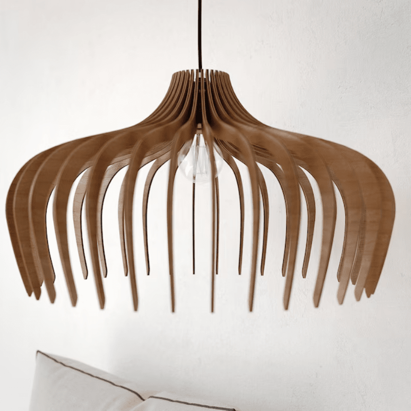Rowan | Wooden Chandelier - OpalDwell