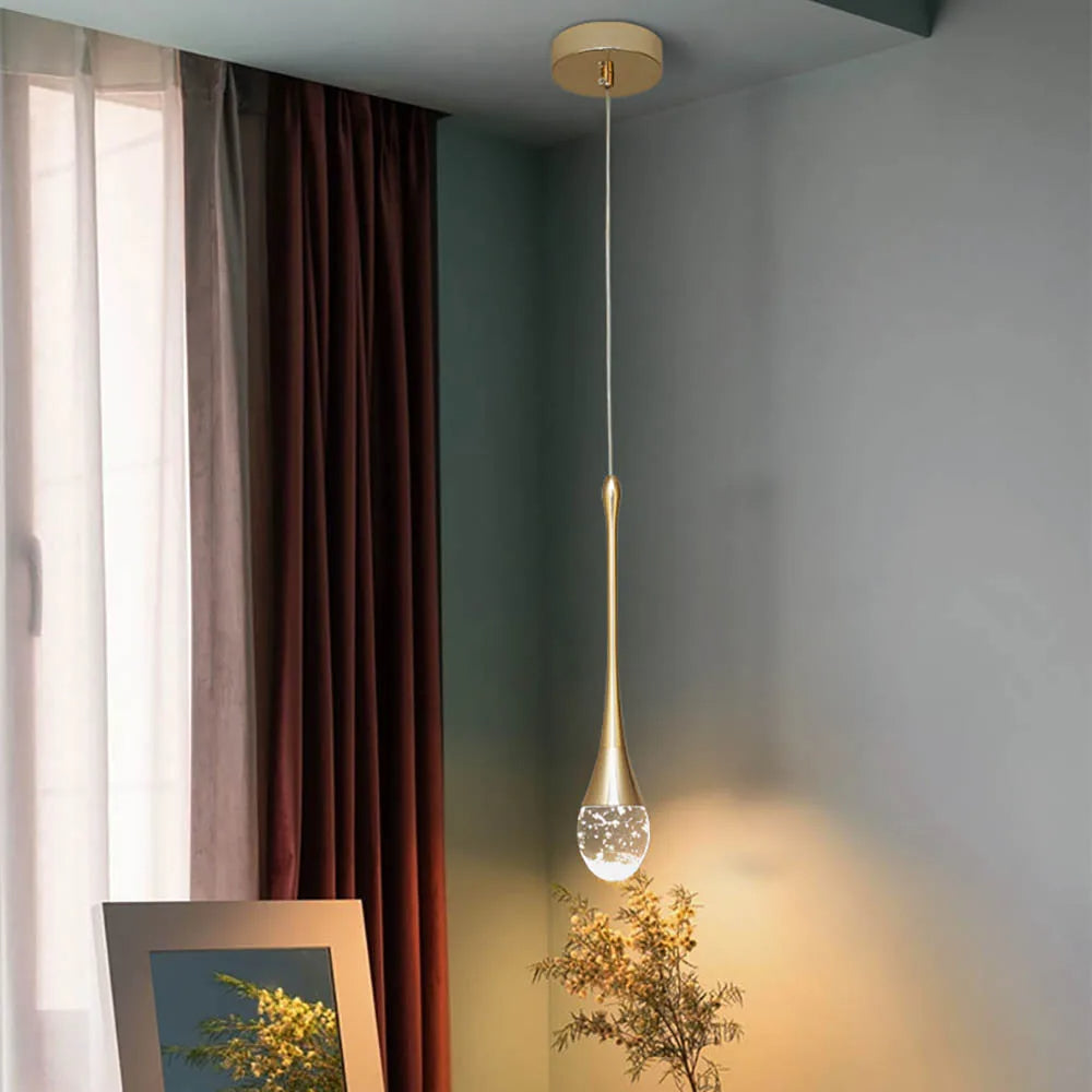 Glass Pendant Light with Warm Glow - Vetra | OpalDwell - OpalDwell