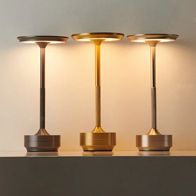 Rechargeable Cordless LED Table Lamp With Touch Dimmer And Modern Metal Design - OpalDwell