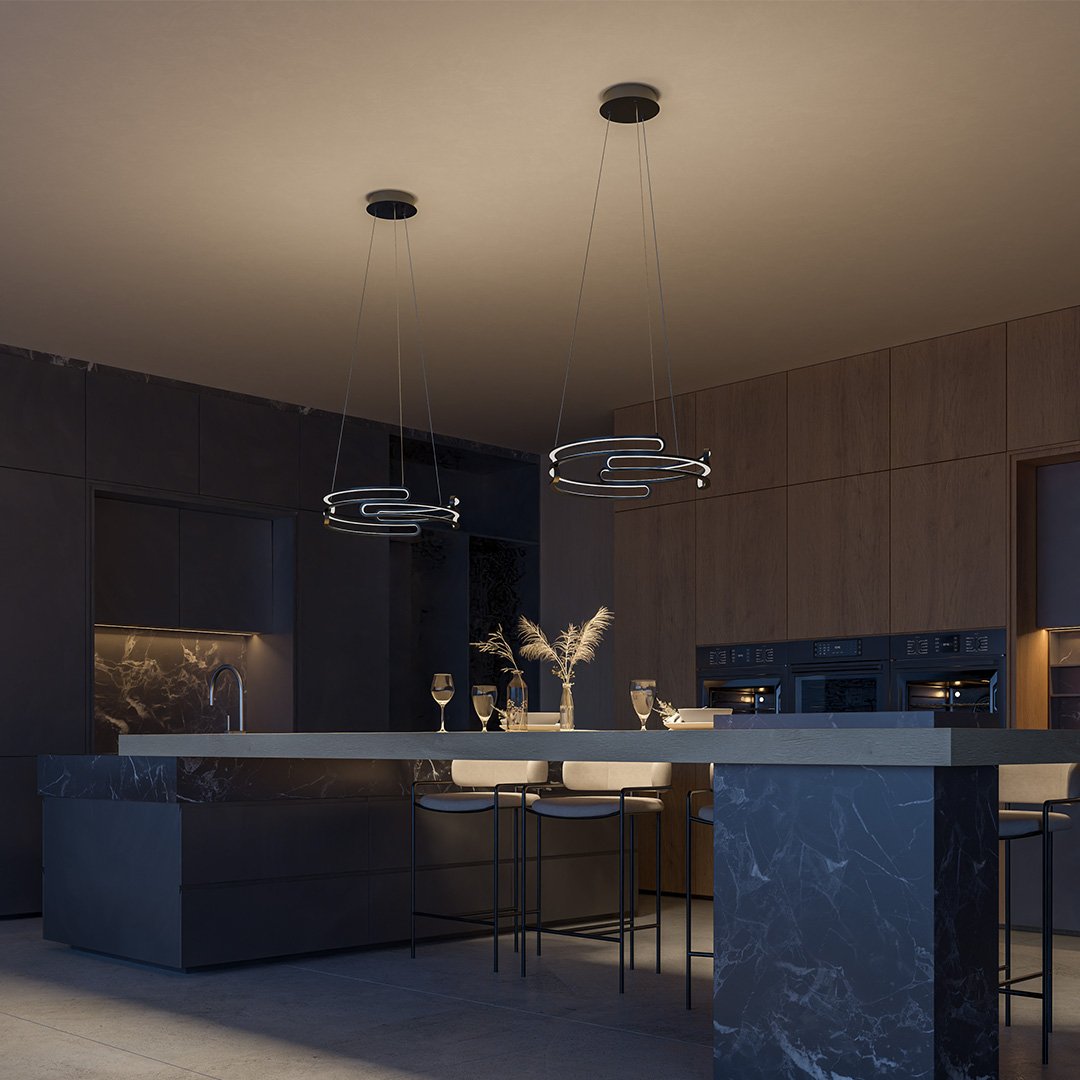 Quorra Steel Pendant Lamp Industrial LED Lighting Series - OpalDwell