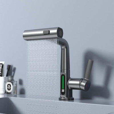 Vellaro Single Hole Brass Faucet for Hot and Cold Water | OpalDwell OpalDwell