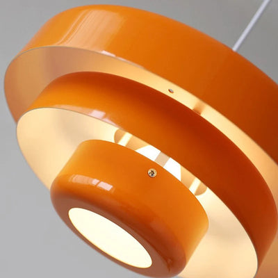 Lumenari Adjustable LED Pendant Light For Kitchen Dining Midcentury Iron Shade - OpalDwell