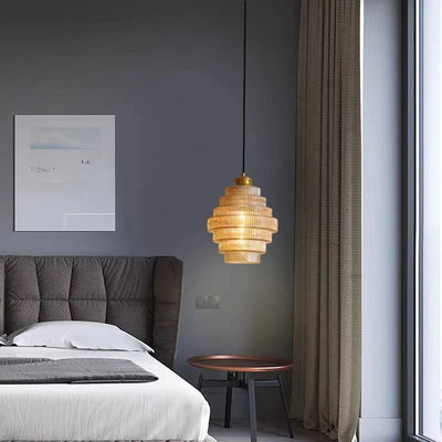 Aurelle Gilded Layered Nordic Chandelier - OpalDwell