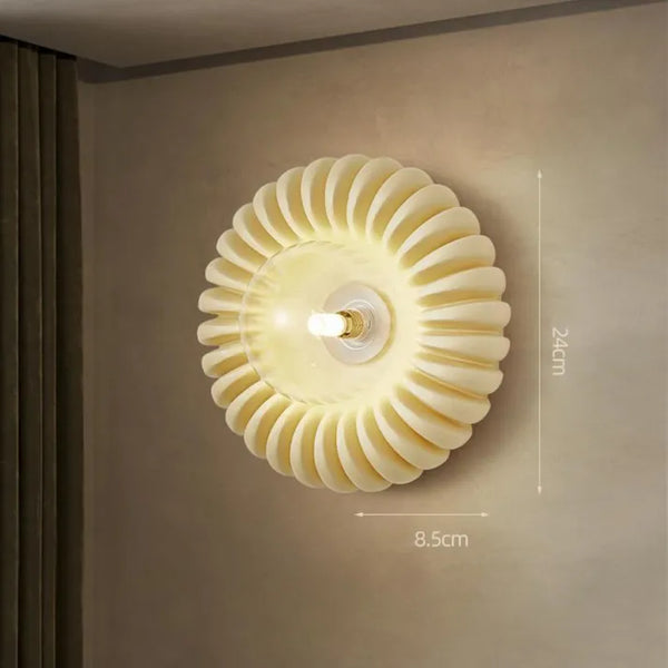 Lyria Resin Wall Lamp Modern Ambient Lighting Soft Glow - OpalDwell