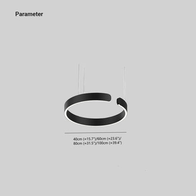 LyraHalo Round LED Pendant Light With Metal Construction For Living And Dining OpalDwell