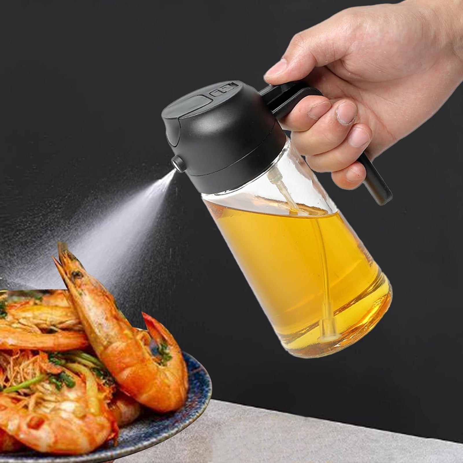 Culina Dual-Action Kitchen Oil Sprayer And Dispenser Bottle - OpalDwell