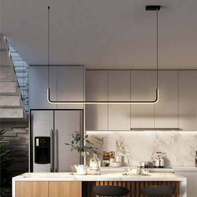 EdgeGlow | Modern LED Pendant Light in Metal and Silicone - OpalDwell