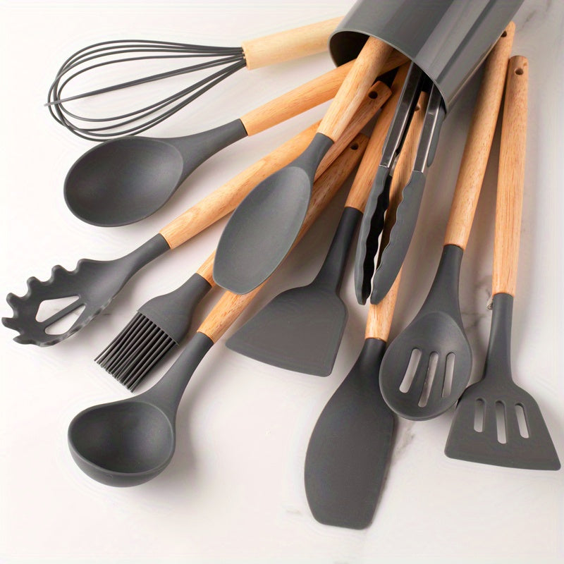 CulinaPro | 12-Piece Silicone Cooking Tool Set - OpalDwell