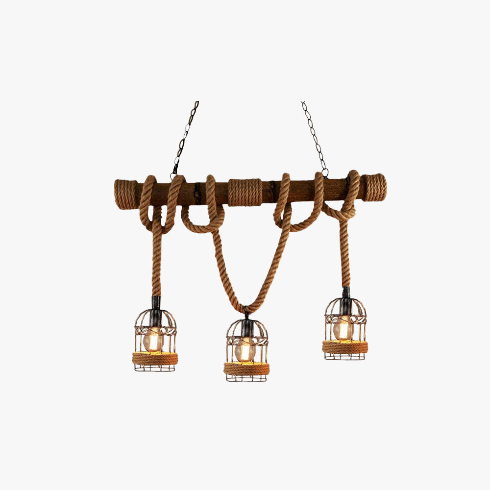 AstraLume Retro Metal and Wood Pendant Lamp for Living Rooms - OpalDwell
