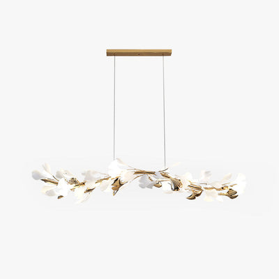 CeraLuxe Ceramic Chandelier with 8 Warm LEDs for Interiors OpalDwell