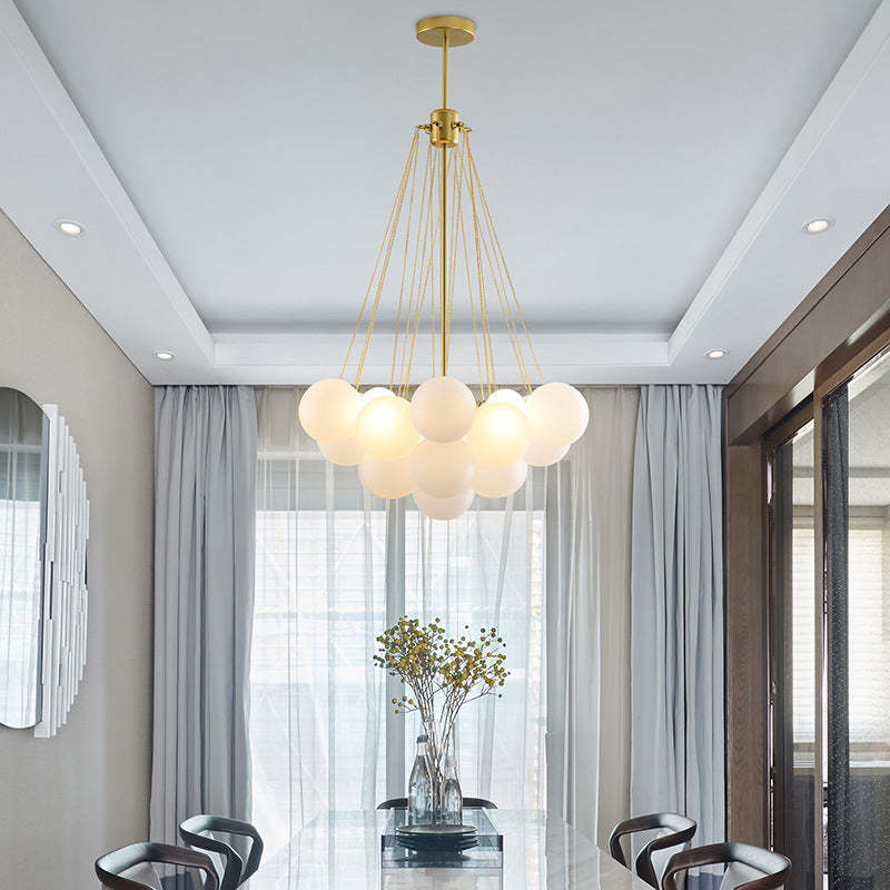 LumeSphere LED Pendant Light in Black and Gold Finish - OpalDwell